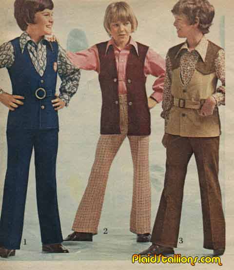 70s kid fashion plaidstallions