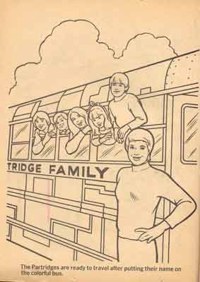 six partridge family colouring book