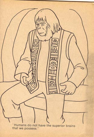 planet of the apes colouring book