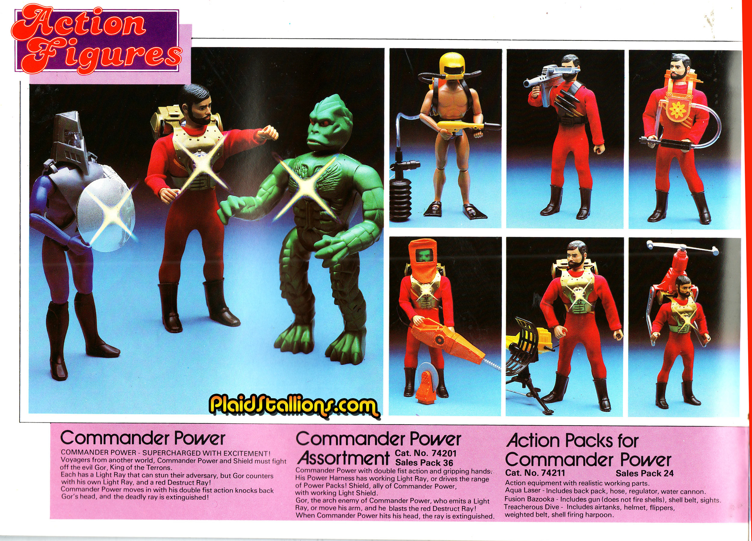 1979 Palitoy Commander Power Super Joe GI Joe PlaidStallions
