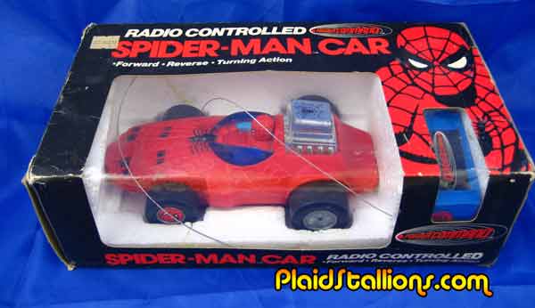 The spin out Spider Car one of many of cars from Spiderman's Jerry 