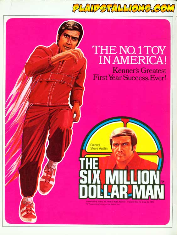 vintage six million dollar man action figure