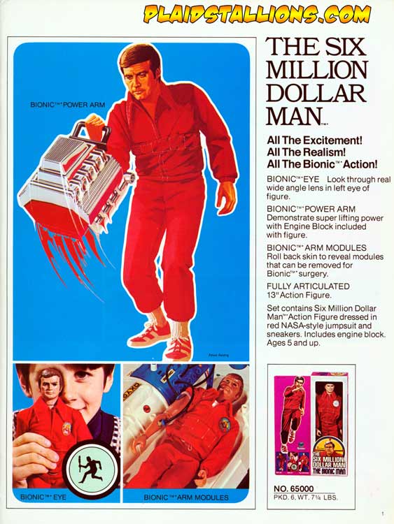 six million dollar man doll for sale