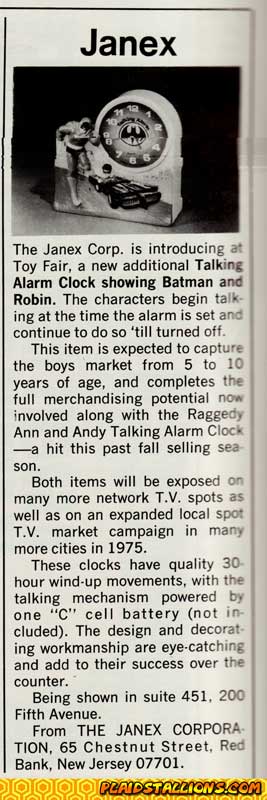 Janex Batman Alarm CLock