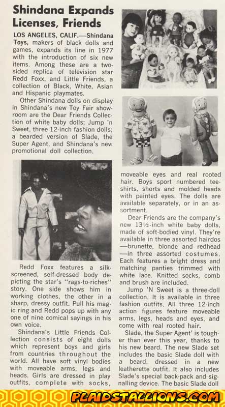 Shindana Toys for 1977