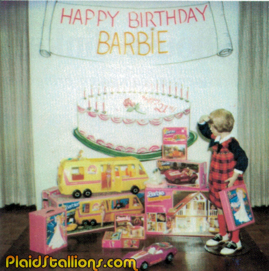 Barbie display in Goldsmiths 1980