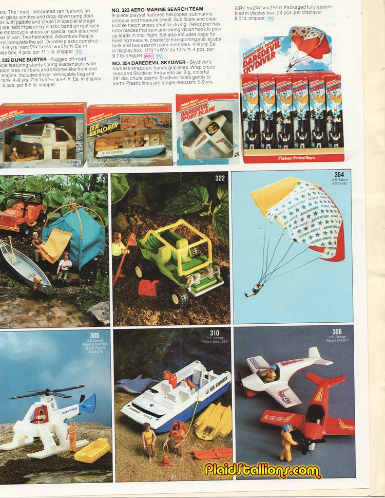 Fisher Price Adventure People Catalog from 1980