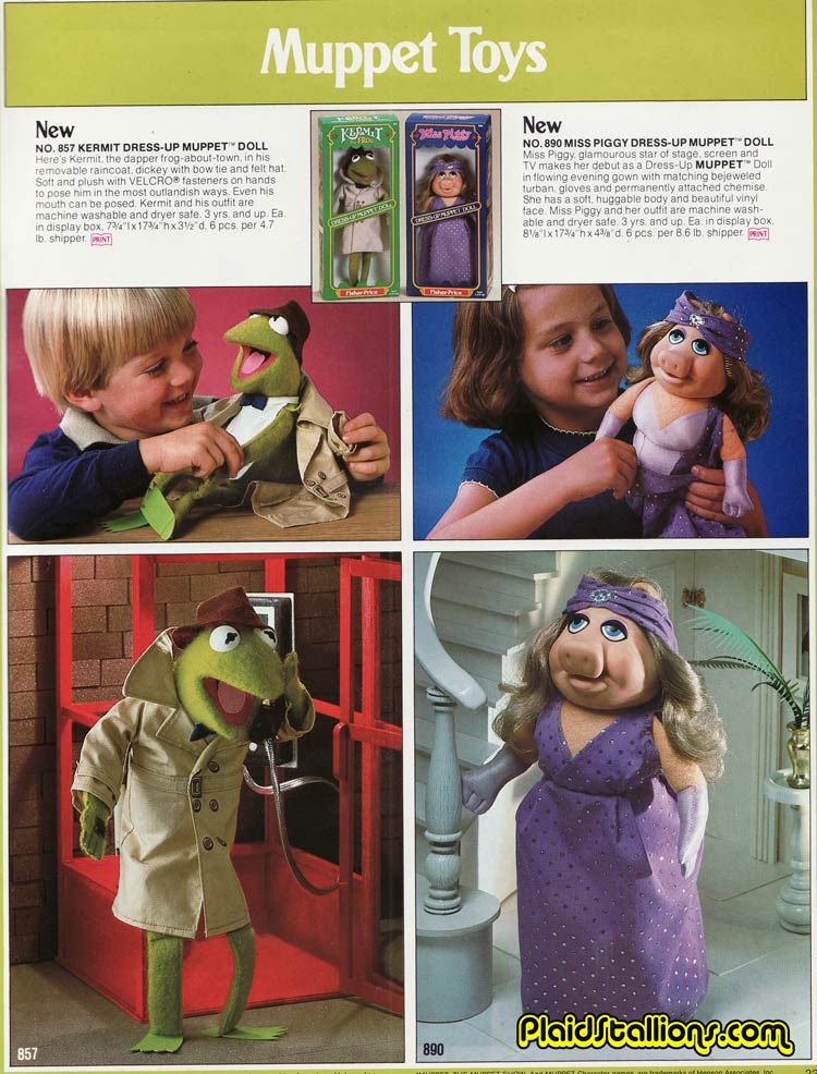 Muppet show dress up dolls