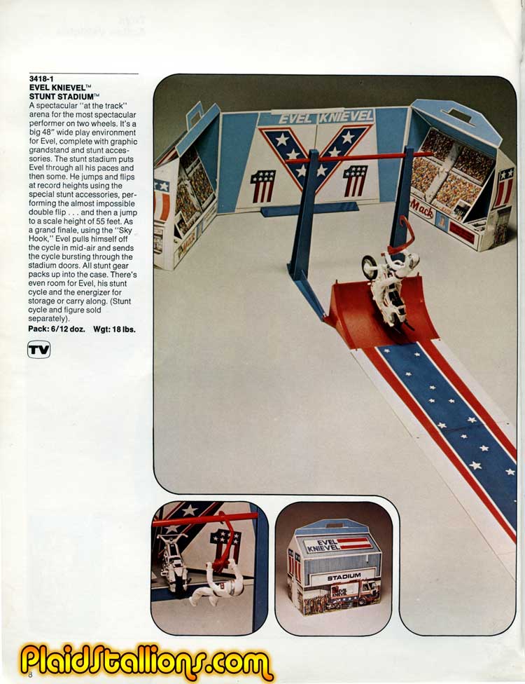 Ideal Evel Knievel Stunt Stadium