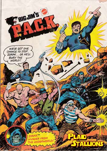 cover to the Big Jim Pack comic from Mattel