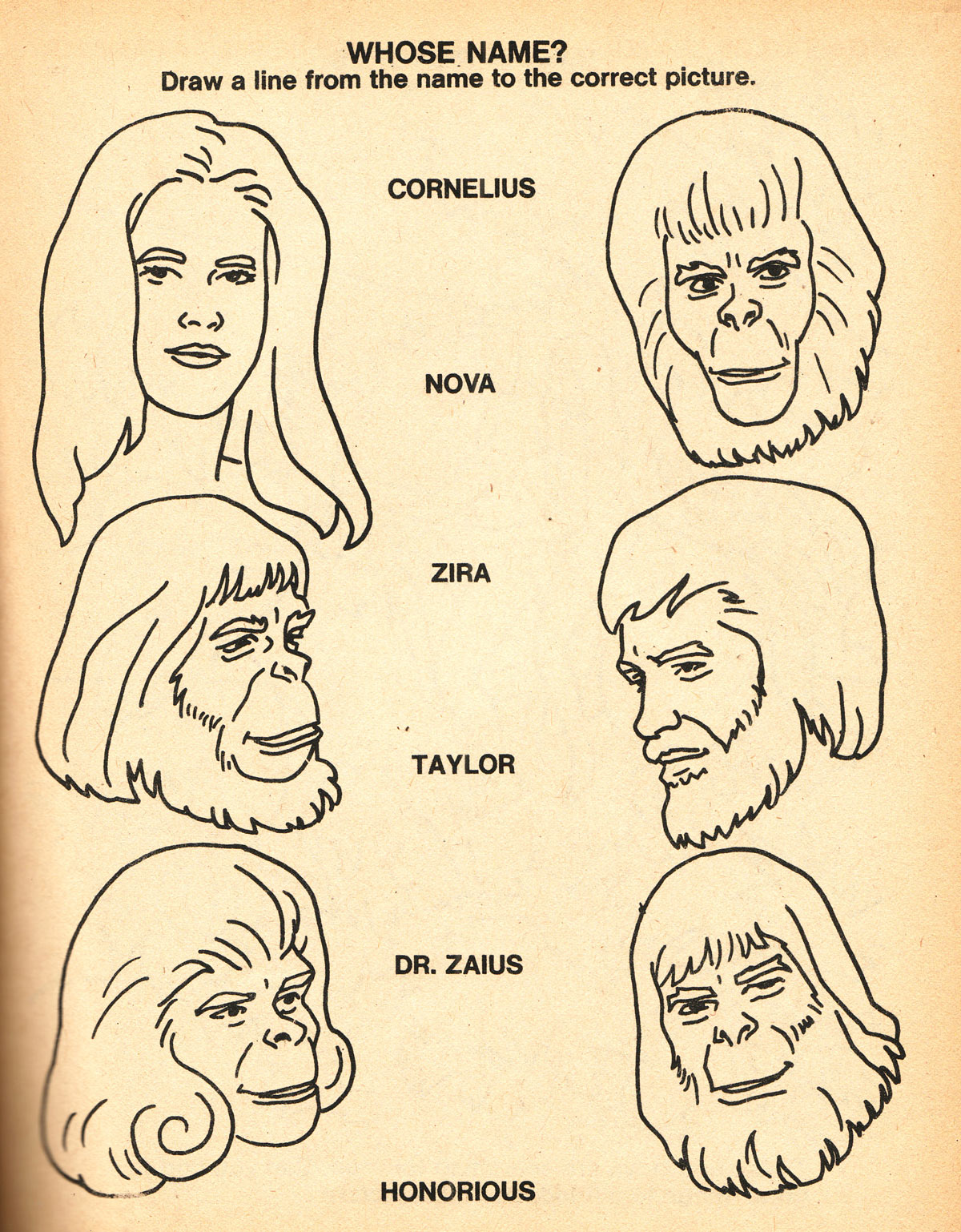 planet of the apes colouring  book