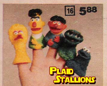 sesame street finger puppets