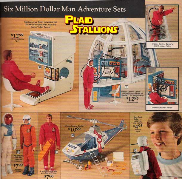 six million dollar man toys by Kenner