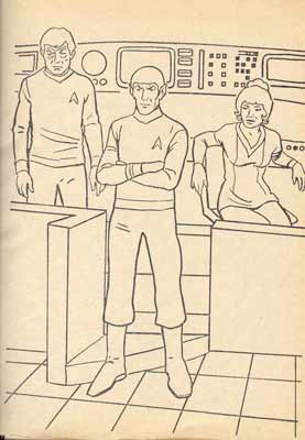 star trek colouring book