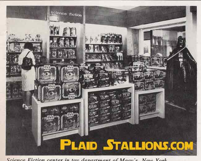 Vintage Toy Store Photo- Kenner Star Wars in Macys