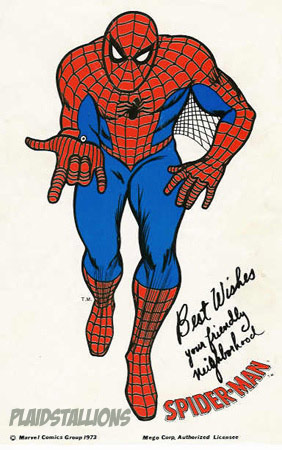 Mego spiderman autograph
