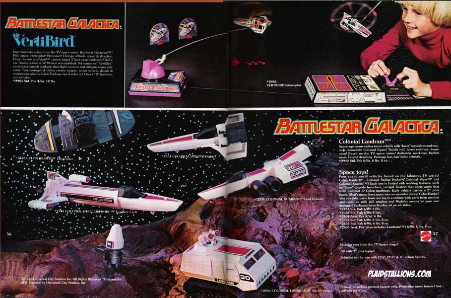 1979 Battlestar Galactica Ships