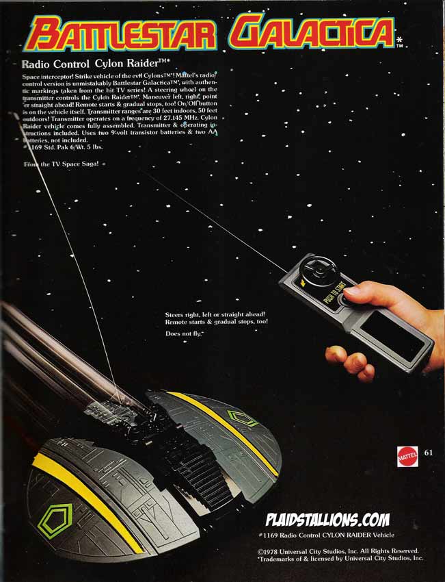1979 Battlestar Galactica remote control cyclon