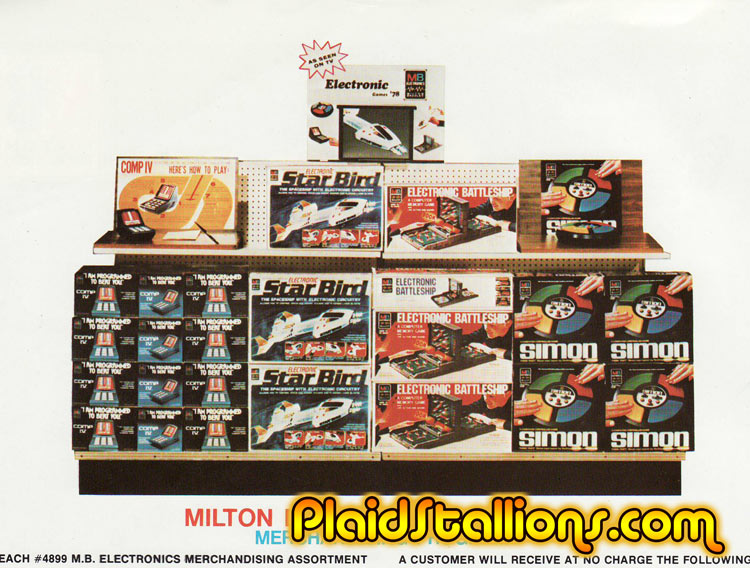 milton bradley store display from 1978