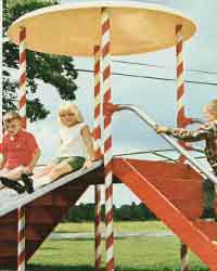 retro playground equipment
