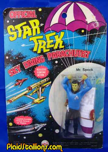 Azrak star trek parachute Mr Spock