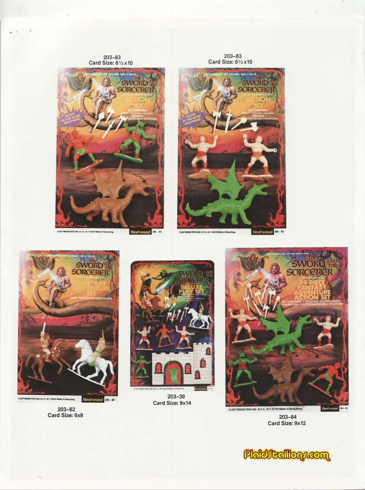 1984 fleetwood toys Sword and the Sorcerer