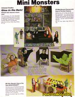 1983 remco catalog Universal Mini Monsters