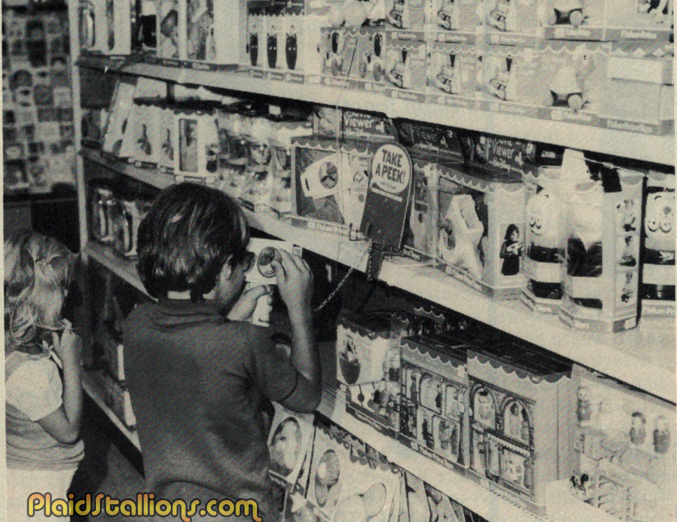 Fisher Price toy display in 1980 