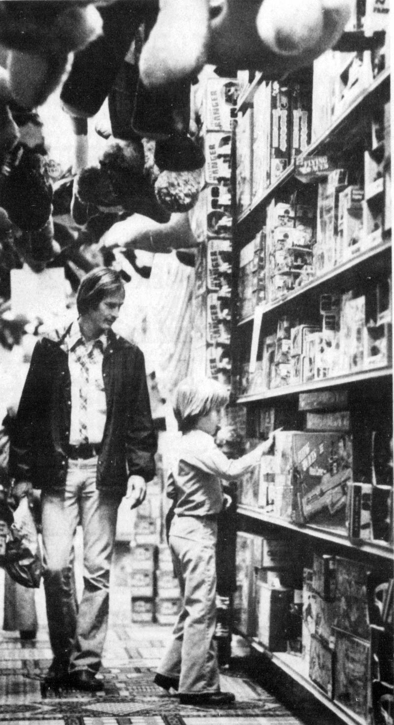 a toy store in Arlington 1977 