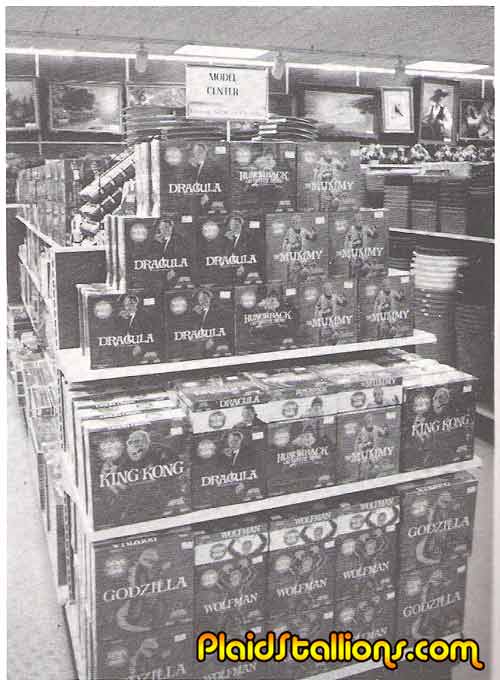 Aurora Monster Models- Vintage Toy Store Photos