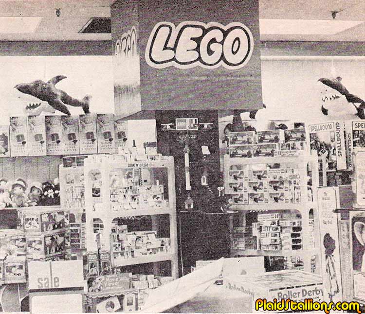 Lego 1976 toy store display