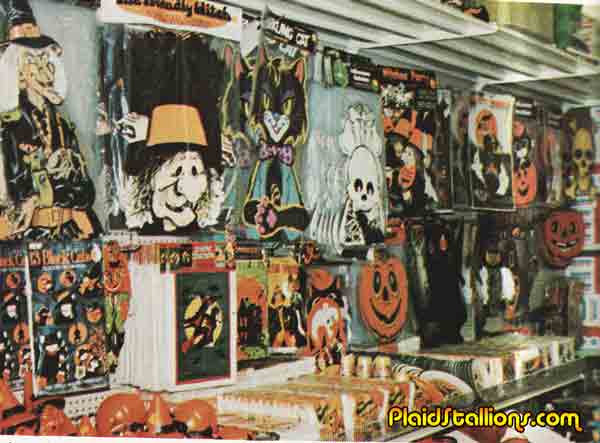 halloween store display from 1972