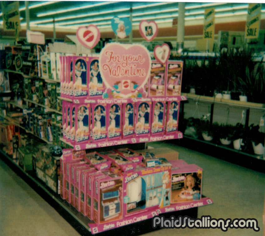 Barbie Toy Display from 1982