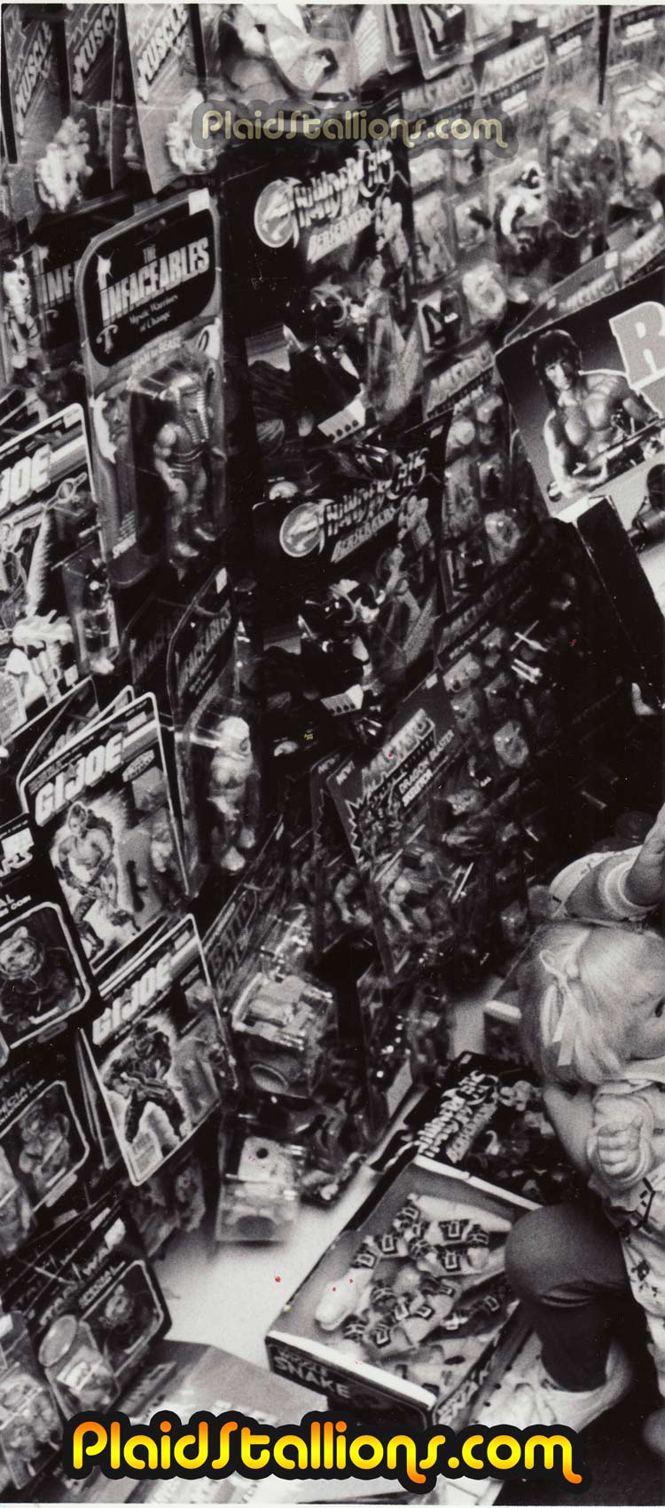 a toy aisle from 1986