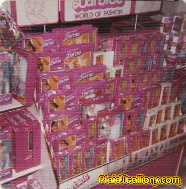 Barbie in a toy store from 1976