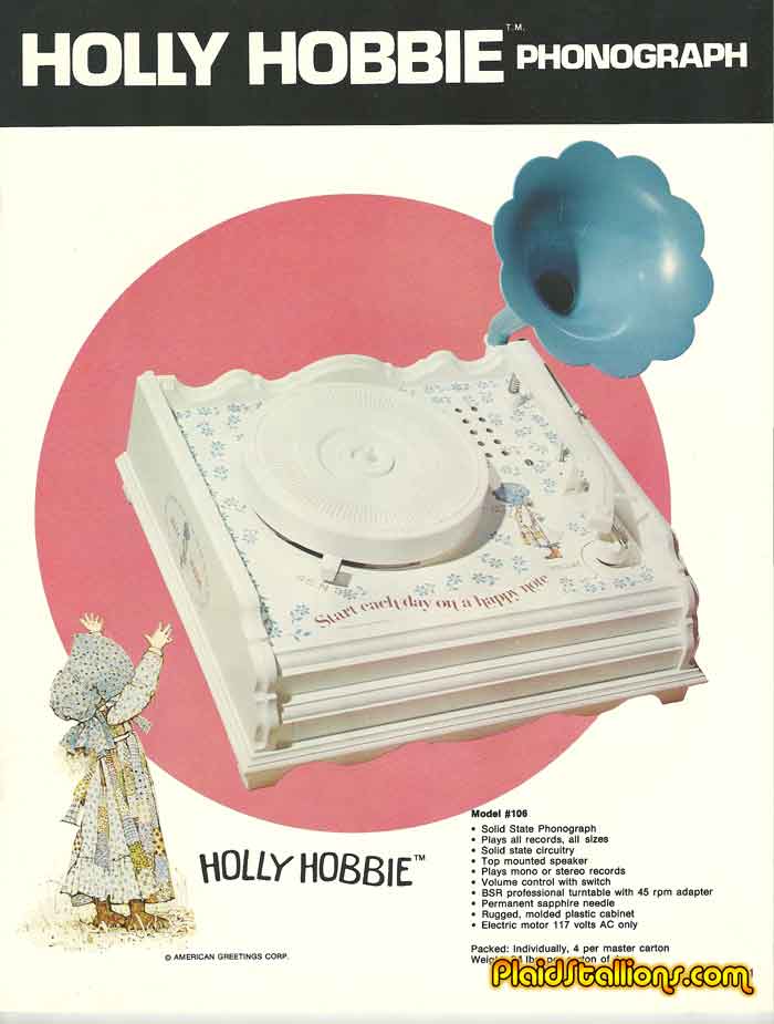 Holly Hobbie Record Player